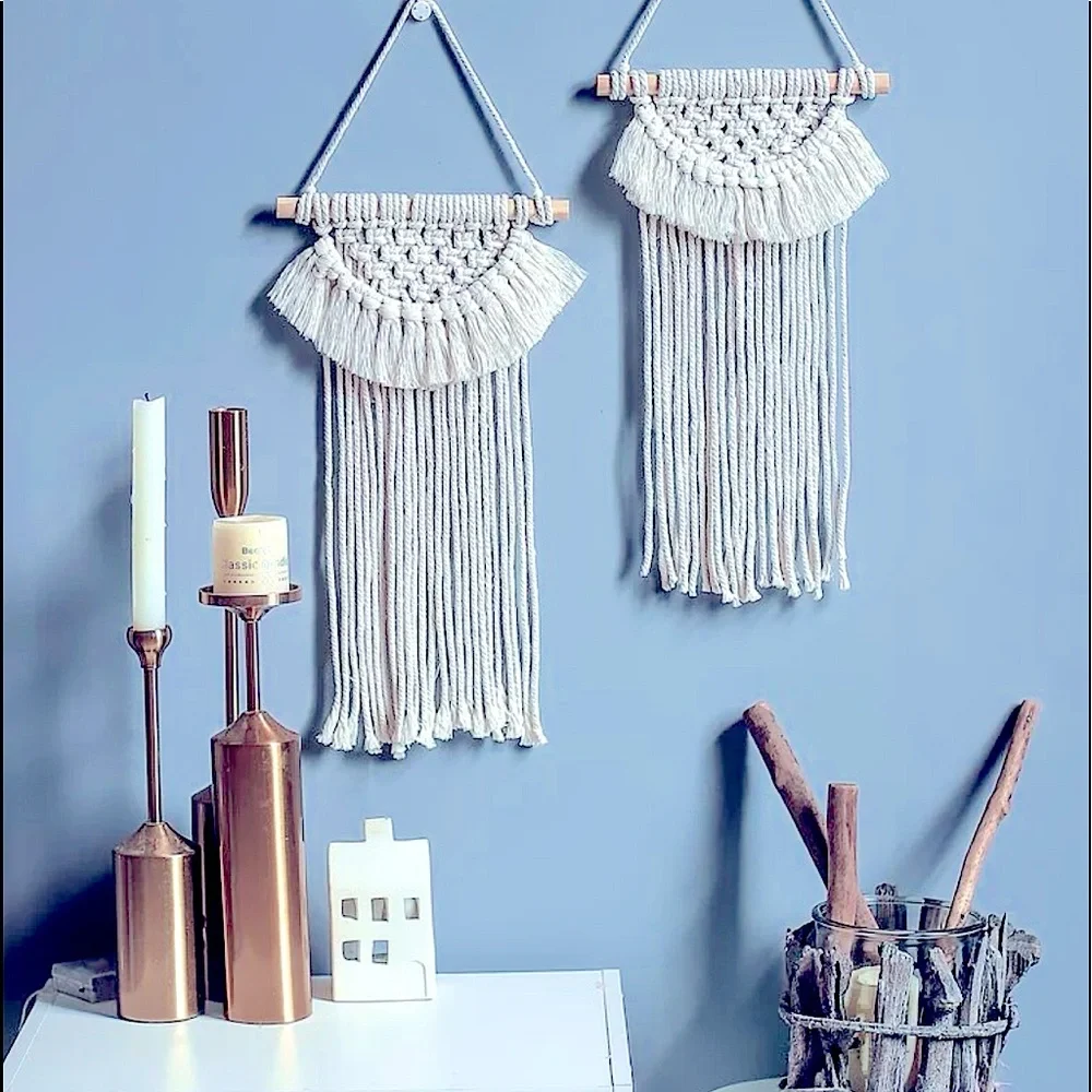 🥳HP🆕Modern »-»BoHeMiAn«-«Home Decor MäCrÄmË bÖhÖ sTyLë | Fiber Art| WaLL DeCoR